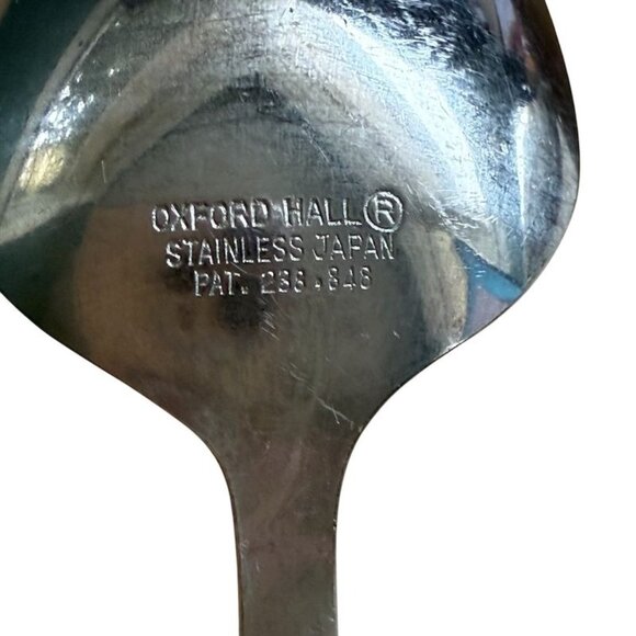 Vintage Oxford Hall Place/Oval Soup Spoon Fashion Wear-Lime Green Japan7 1/2 in - Picture 7 of 10